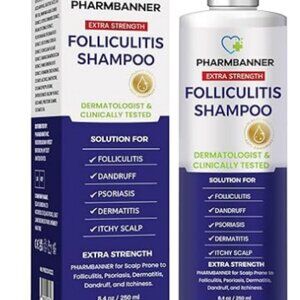 Folliculitis Shampoo for Folliculitis, Dandruff, Psoriasis, Itchy Scalp